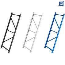 금일솔루션 중량랙 경량랙 조립식 철제선반 앵글선반, 기둥600(폭)×2400mm(높이)1개, 검정