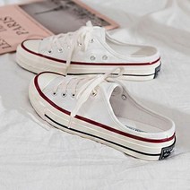 여성 캔버스 스니커즈 나들이 바닷가 코디 캐주얼화