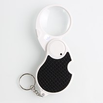 LED 라이트 열쇠고리 돋보기 / 4배율 확대경, 상세 참조