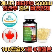햇빛 태양 활성 체내흡수율 높은 비타민D3 5000IU 순수 퓨어 100% 비타민디 캡슐 캐나다 직구 식약처인증 임산부 산모 건강 영양제 보충 보호 추천