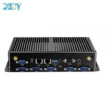 산업용컴퓨터 산업용PC 미니PC 산업용피씨 XCY-팬리스 산업용 미니 PC 인텔 코어 i7 5500U 2x GbE LAN 6x COM RS232 HDMI VGA USB 지원 Wi, NO RAM NO SSD NoWiFi, Intel Core i5-4200U, Intel Core i74500U+NO RAM NO S