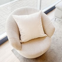 한샘 오디세이 쿠션커버 50x50 퓨어화이트, 단품