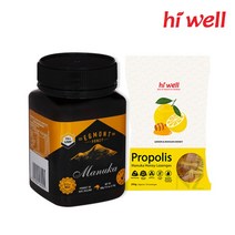뉴질랜드 마누카꿀 마누카 mgo 허니 manukahoney 선물용 umf 10 15 20, UMF 15+(500g)+프로폴리스 캔디