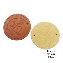 24 개/몫 가죽 제 옷. 2015년도에도 대 gift bag 짐 손 ma with love hl 태그와 leat 블 봉 일, 01 round 25mm brown