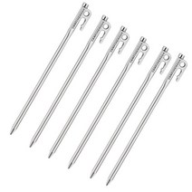 카라반 캠핑카 수납 선반 정리 부속 부품 액세서리 헤비 듀티 스틸 텐트 스테이크 페그 후크 및 홀 디자인 캠핑 그라운드 네일 캐노피 20cm 30cm 40cm 6 피스, 1.6PCS20cm