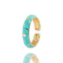 애끼반지 Y2K 오픈 에나멜 손가락 반지 네온 그린/옐로우/블랙 구리 골드 도금 여성용 웨딩 작은 보석 조절 가능 스택