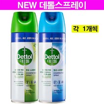데톨 항균 스프레이 450ml 모닝듀/크리스프 브리즈 각1개씩 총2개, 450ml 2개