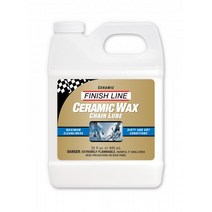 수입 자전거 체인 부품 FINISH LINE 결승선 오일 세라믹 왁스 윤활제 골드 커버, 32oz 배럴