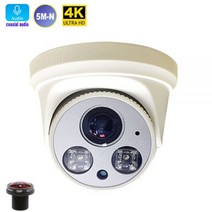 CCTV 동축 오디오 Tvi 카메라 와이드 렌즈 1.8mm 실내 돔 1080P 5MP AHD Cvi 아날로그 홈 CCTV 비디오 감, 02 5MP(5M-N)_02 NTSC_01 1.7mm