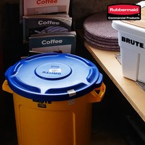 러버메이드 벤티드브루트 뚜껑(37L/75L/121L) 원두보관통 다용도 수납용기, 녹색, 121L 뚜껑