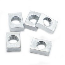 사각너트 앙카 와이어 잭 풀림방지 나비 더블 5-50pcs 사각 너트 m3 m4 m5 m6 m8 직사각형 너트 알루미늄 프로파일 액세서리 슬라이더 블록 얇은 탄소강 카운터 싱크, m6x12x24x2.5 10개