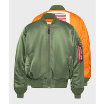 ALPHA INDUSTRIES MA-1 레귤러 블러드칫 Sage Green YE