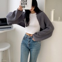 데이트샵 / 봄신상 보카볼레로가디건 니트크롭볼레로가디건 매장인기상품
