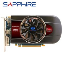 중고 오리지널 사파이어 Radeon HD6770 1GB GDDR5 그래픽 카드 AMD 6770 비트용 GPU HD 128 비디오 카드 컴퓨터 마이닝 아님
