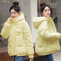겨울 여성 오버핏 하이넥 후드 패딩점퍼 빅사이즈 숏패딩점퍼 10컬러 5X152