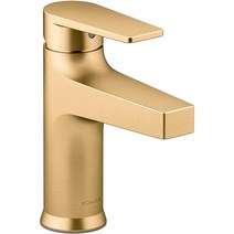 KOHLER 74013-4-2MB 팽팽한 싱글 핸들 욕실 세면대 수전 생동감 넘치는 브러시드 모던 황동