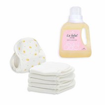 무루땅콩기저귀 소형 체험세트+라루루엘 액체세제 1.3L, 기저귀커버 소형커버병아리, 유아세제 올리브그린