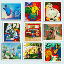 모모픽스 diy 보석십자수 40x50cm 캔버스형 액자 명화 동물 인물 엄마 선물 취미, DH05 쇠라 아스니에르의 물놀이