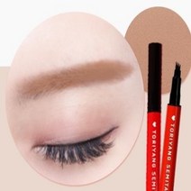 [ 100% 환불보장] 미라클다인 타투 눈썹 펜 아이브로우 틴트 펜슬, 1.진한 갈색, 1개