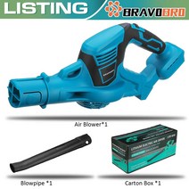낙엽송풍기BRAVOBRO 21V Cordless Leaf Blower Brushless Air Blower 20000RPM Wind Pressure 4200W Li-ion, 05 No Battery