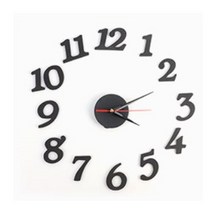 벽시계 인테리어 DIY 시계만들기 디자인 벽걸이 벽시계 조립 제작, 블랙