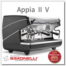 시모넬리 아피아2 V 반자동커피머신 2그룹 simonelli_appia_2_V_ 서울 경기남부 무료설치, 블랙