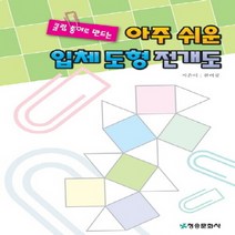 새책-스테이책터 [아주 쉬운 입체 도형 전개도] 클립 종이로 만드는-한버공 지음, 아주 쉬운 입체 도형 전개도
