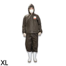 애니세이프 SBW 1회용 방진복 투피스 진회색 XL 벌초옷 보호복 산업현장 노가다 안전공구 공사장