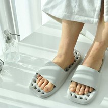 발구분없는 향균 무독성 문에 안걸리는 낮은 욕실화, 오픈형, 챠콜