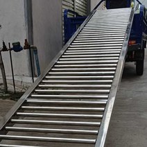 컨베이어 컨베어 벨트 사다리 공장 화물 콘베어 로라, 1m 섹션너비 40cm(스테인리스), 1개