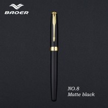 Baoer 388 만 필 크 잉 고 펜 예 속 금 털 년 플 달 깃 품 질 서 bao ma il dol ta 8 as est mont 돌마 칼렘 플럼라스 에스틸로그라피카스 알타 칼, 0.5mm, shahei gangbi