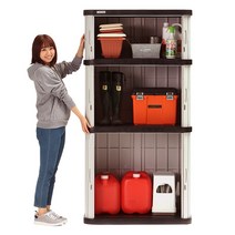 베란다 야외 소형 조립식창고 미니창고 야외보관함 자외선차단, [세로형 미닫이문  HL1300V] 136