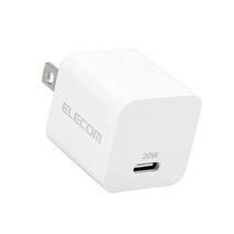 엘레콤 EC-AC11WH USB PD 호환 충전기 USB-C 콘센트 20W Type-C x 1포트 소형 경량 PSE 인증 제품 iPhone SE3 14 13 12 iPad Andr, 1) 소형, 단품