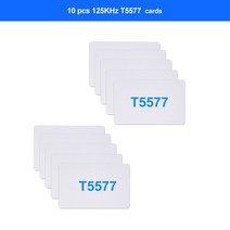 10 주파수 NFC 스마트 카드 리더 라이터 RFID 복사기 125KHz 13.56MHz USB Fob 프로그래머 암호화 키 UID 복사, 10 T5577 Card, 04 10T5577Card