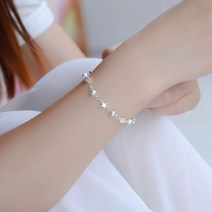 925 실버 팔찌 골드 스털링 체인 중공 볼 스타 패션 여성을위한 고급 보석 파티