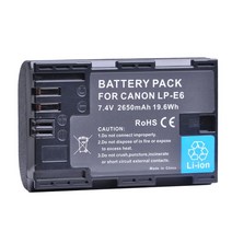 LP-E6NH LP E6 캐논 EOS R R5 R7 R6 60Da 70D 80D 90D 5DSR 5Ds Mark II, 01 1x Battery, 01 1x Battery
