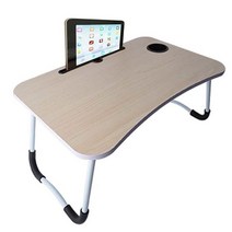 접이식 폴딩 테이블 소파 침대 탁자 좌식 책 사이드테이블, 화이트우드