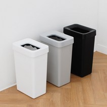 오픈형 플랫 무지 종량제 인테리어 휴지통 화장실 쓰레기통 5L 10L 20L, 5리터, 그레이