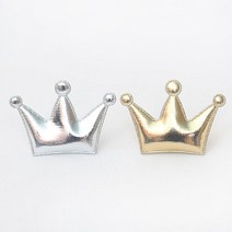 [펠트친구] 왕관초음파(금색/은색) 4개/왕관초음파/악세사리부자, 금색(소)
