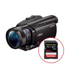 소니 FDR-AX700 4K 비디오카메라 캠코더+샌디스크 익스트림프로 V30 64기가 /빅보스