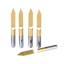 pcb 금속 절단 가공10pcs 3.175 1/8 조각 커터 V 모양 티타늄 밀링 PCB 비트 CNC 라우터 도구, 24 3.175x30x1.5