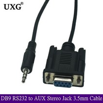 DB9 RS232 To AUX 스테레오 잭 3.5mm 직렬 케이블 Bose Lifestyle 시스템 콘솔 리드 직렬 케이블 코드 1.8, 01 180cm