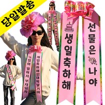 인간화환 컬러아기화환 결혼식 졸업식 리본띠 아기리본 아기인간화환 생일 환갑 개업, 성인전신-분홍, 3번-클래식체