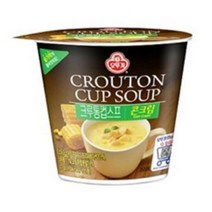 오뚜기 크루통 컵스프 콘크림, 27g, 2개