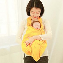 베이비꼬 앞치마형 아기 목욕타월 수건 국산제품, 블루
