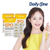 데일리원 달맞이꽃 종자유 60캡슐, 60정, 3개