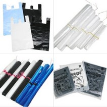 손잡이봉투 비닐봉지 마트용 검정 백색 청색투명 쓰레기분리수거용 대봉 재활용봉투 봉다리, 쓰레기봉투70L(백색)