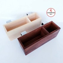 [체리니]츄레이 원목 정리대 거치대 미용소품 정리함 3컬러, 블랙