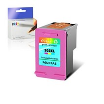 옵셋인쇄기 잉크젯마킹기 골프공 평판 프린터 NineLeaf 302XL 검정 컬러 잉크 카트리지 HP Deskjet 1110 2130 ENVY 4520 4521 4522 4524 4, 1 색상