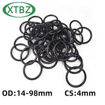 고무오링 패킹 실리콘 오링 고무링 O-링 CS 4mm OD14-98mm NBR 고무 오일 씰 자동차 가스켓, 03 16mm x 4mm 20pcs_01 4 mm